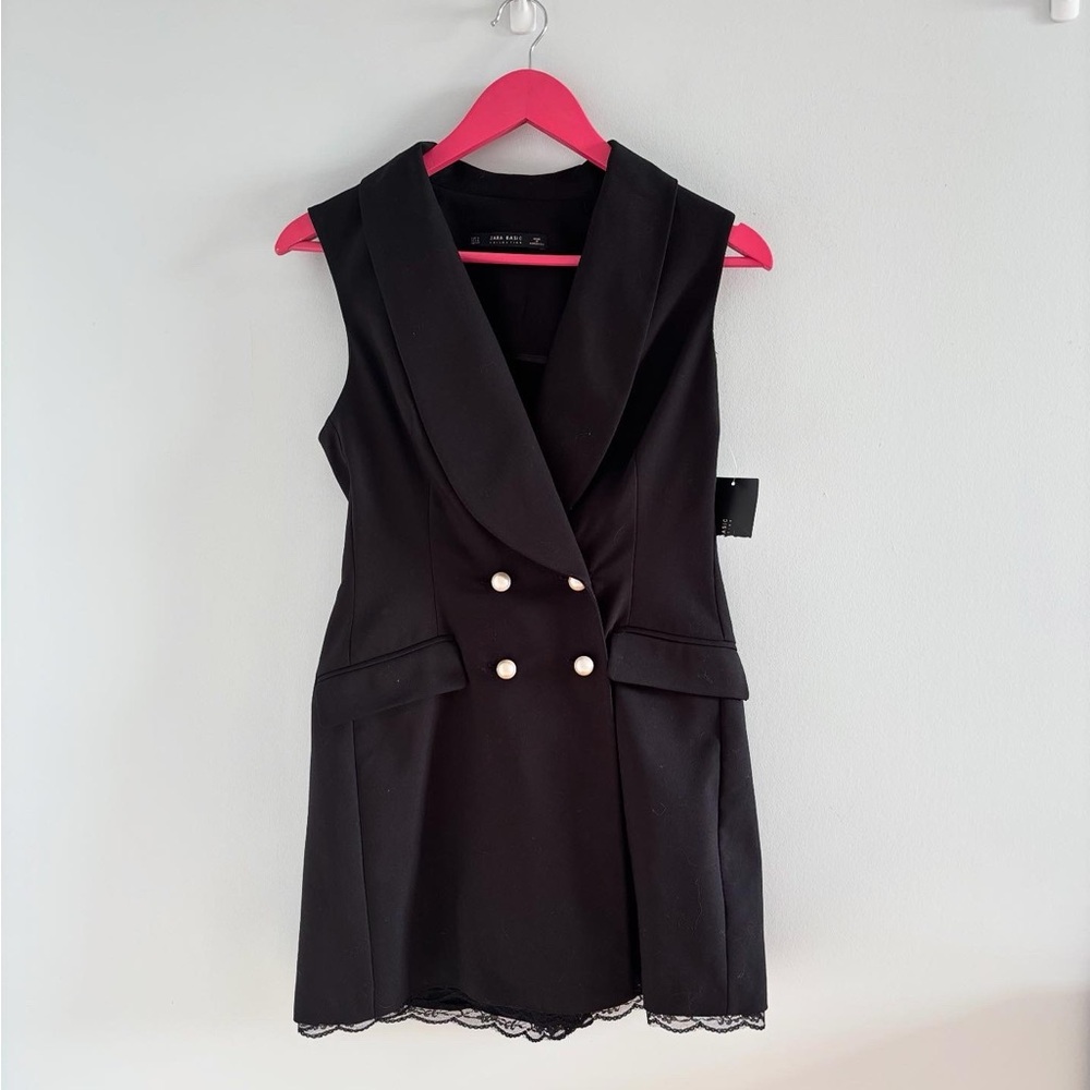 NWT Zara | Double Breasted Tuxedo Romper